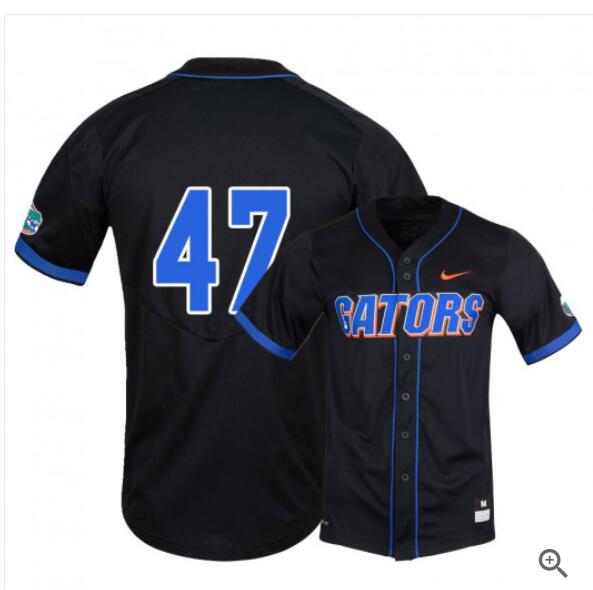 Mens Florida Gators #47 Tommy Mace Nike Black College Baseball Game Jersey