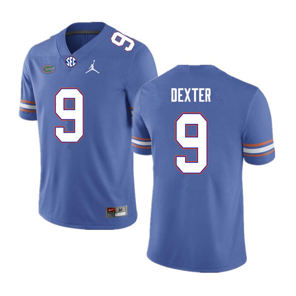 Mens Florida Gators #9 Gervon Dexter Royal Jordan Brand College Football Game Jersey