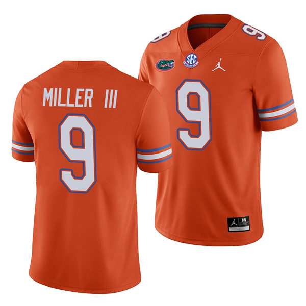 Mens Florida Gators #9 Jack Miller III Orange College Football Game Jersey