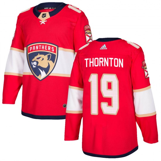 Mens Florida Panthers #19 Joe Thornton adidas Home Red Player Jersey Stitched