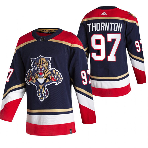 Mens Florida Panthers #19 Joe Thornton adidas Navy Third Jersey Stitched
