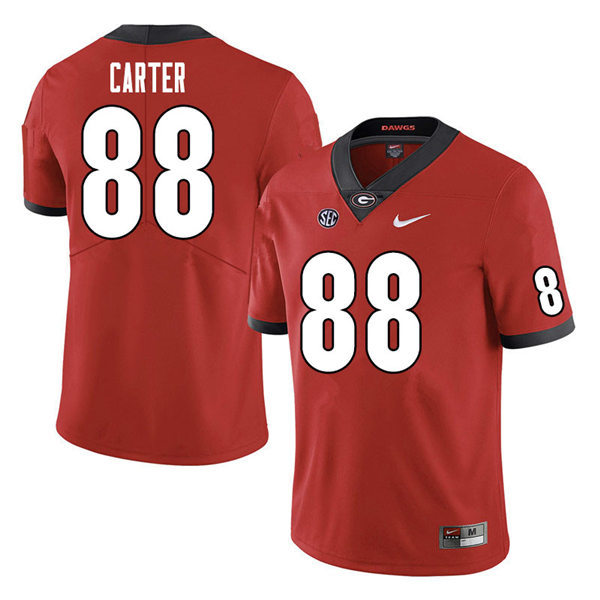 Mens Georgia Bulldogs #88 Jalen Carter Nike Red Home College Football Game jersey