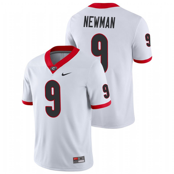 Mens Georgia Bulldogs #9 Jamie Newman Nike White Foootball Jersey