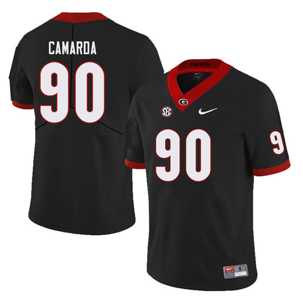 Mens Georgia Bulldogs #90 Jake Camarda Nike Black College Football Game jersey