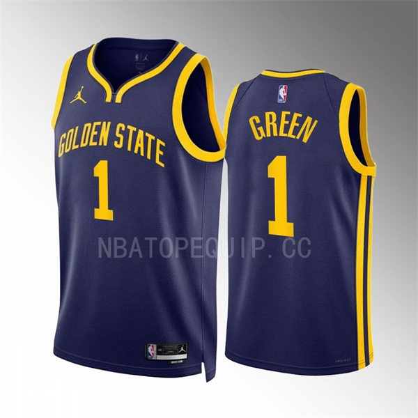 Mens Golden State Warriors #1 JaMychal Green Navy 2022-23 Statement Edition Swingman Jersey