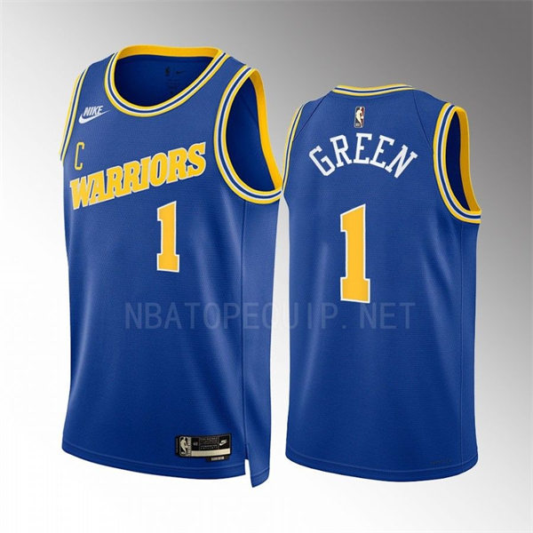 Mens Golden State Warriors #1 JaMychal Green Royal 2022-23 Classic Edition Swingman Jersey
