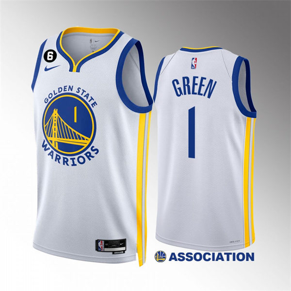 Mens Golden State Warriors #1 JaMychal Green White 2022-23 Association Edition Swingman Jersey