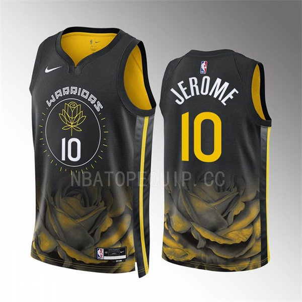 Mens Golden State Warriors #10 Ty Jerome Nike 2022-23 City Edition Swingman Jersey Black
