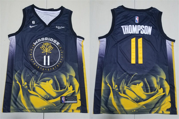 Mens Golden State Warriors #11 Klay Thompson Nike 2022-23 City Edition Swingman Jersey Black