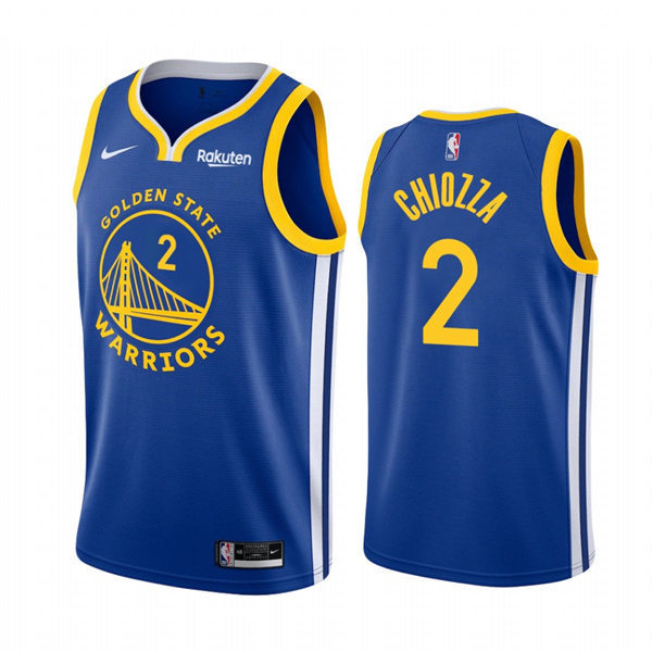 Mens Golden State Warriors #2 Chris Chiozza Royal Icon Edition Swingman Jersey