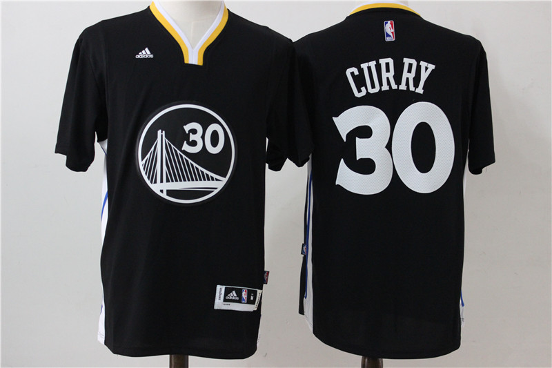 Mens Golden State Warriors #30 Stephen Curry Adidas Black Swingman NBA Jersey