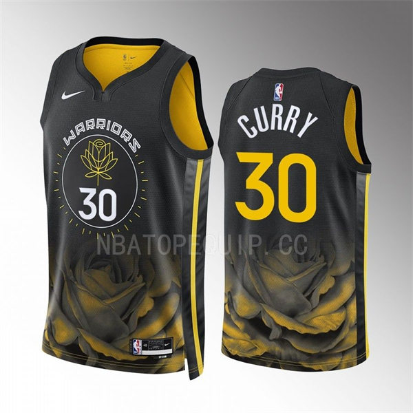 Mens Golden State Warriors #30 Stephen Curry Nike 2022-23 City Edition Swingman Jersey Black