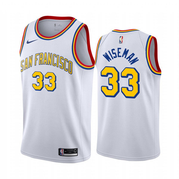 Mens Golden State Warriors #33 James Wiseman White San Francisco Classic Edition Swingman Jersey