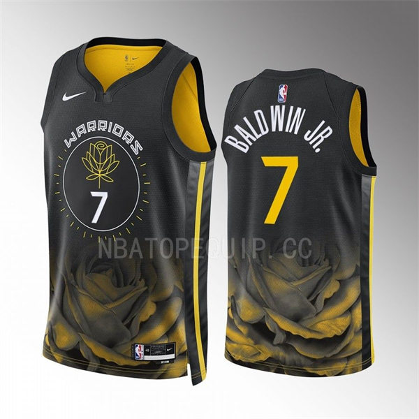 Mens Golden State Warriors #7 Patrick Baldwin Jr. Nike 202223 City Edition Swingman Jersey Black