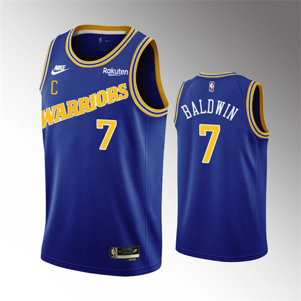 Mens Golden State Warriors #7 Patrick Baldwin Jr. Royal 2022-23 Classic Edition Swingman Jersey