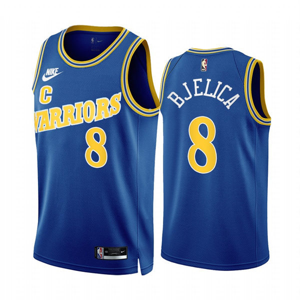 Mens Golden State Warriors #8 Nemanja Bjelica Nike 2022-23 Royal Classics Edition Swingman Jersey