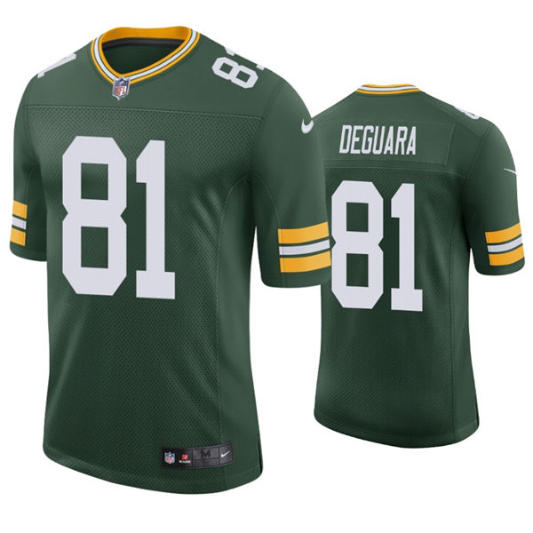 Mens Green Bay Packers #81 Josiah Deguara Nike Green Vapor Limited Player Jersey