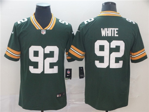 Mens Green Bay Packers Retired Player #92 Reggie White Nike Green Vapor Untouchable Limited Stitched Jersey