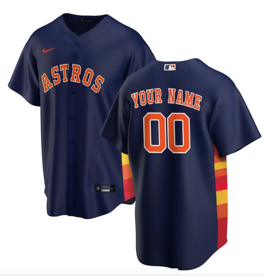 Mens Houston Astros Nolan Ryan Jeff Bagwell Roy Oswalt Craig Biggio Nike Navy Alternate Coolbase Jersey