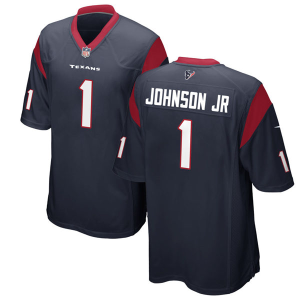 Mens Houston Texans #1 Lonnie Johnson Jr. Nike Navy Vapor Limited Player Jersey