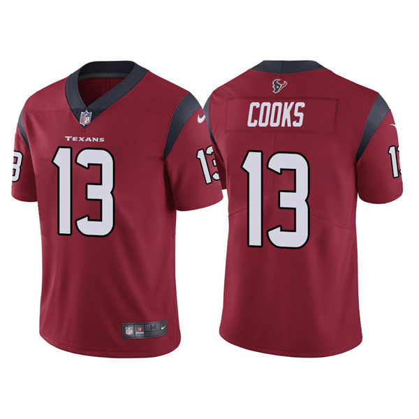 Mens Houston Texans #13 Brandin Cooks Nike Red Alternate Vapor Limited Player Jersey