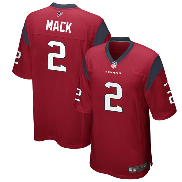 Mens Houston Texans #2 Marlon Mack Nike Red Alternate Vapor Limited Player Jersey
