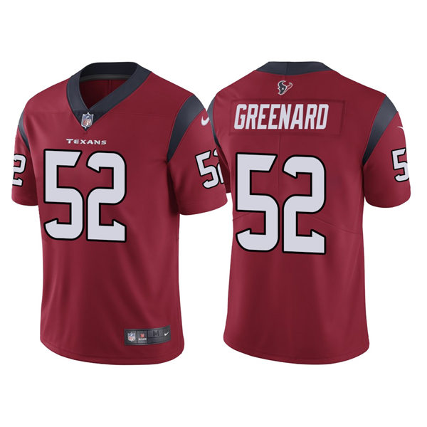 Mens Houston Texans #52 Jonathan Greenard Nike Red Alternate Vapor Limited Player Jersey
