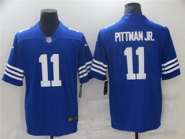 Mens Indianapolis Colts #11 Michael Pittman Jr. Nike Royal Alternate Retro Vapor Limited Stitched Jersey