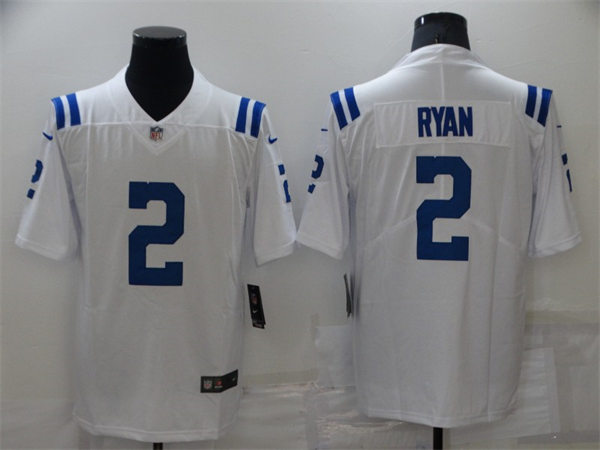 Mens Indianapolis Colts #2 Matt Ryan Nike White Vapor Limited Stitched Jersey