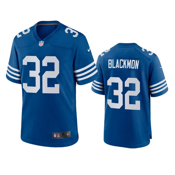 Mens Indianapolis Colts #32 Julian Blackmon Nike Royal Vapor Limited Jerse