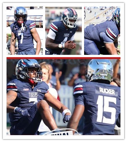 Mens Jackson State Tigers Custom Malachi Wideman Abdul-Malik McClain Isaiah Bolden Coynis Miller Under Armour Navy Football Jersey