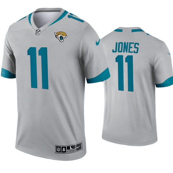 Mens Jacksonville Jaguars #11 Marvin Jones Nike Grey Inverted Legend Jersey