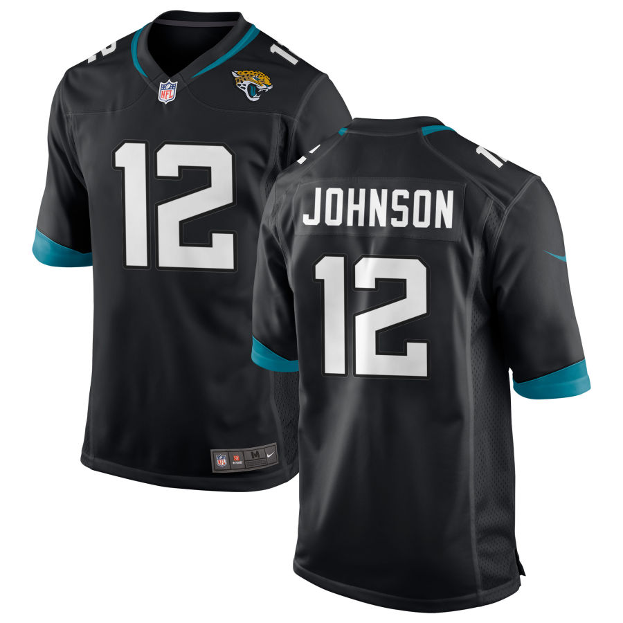 Mens Jacksonville Jaguars #12 Tyron Johnson Nike Black Vapor Untouchable Limited Jersey