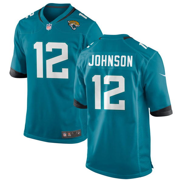 Mens Jacksonville Jaguars #12 Tyron Johnson Nike Teal Alternate Vapor Untouchable Limited Jersey