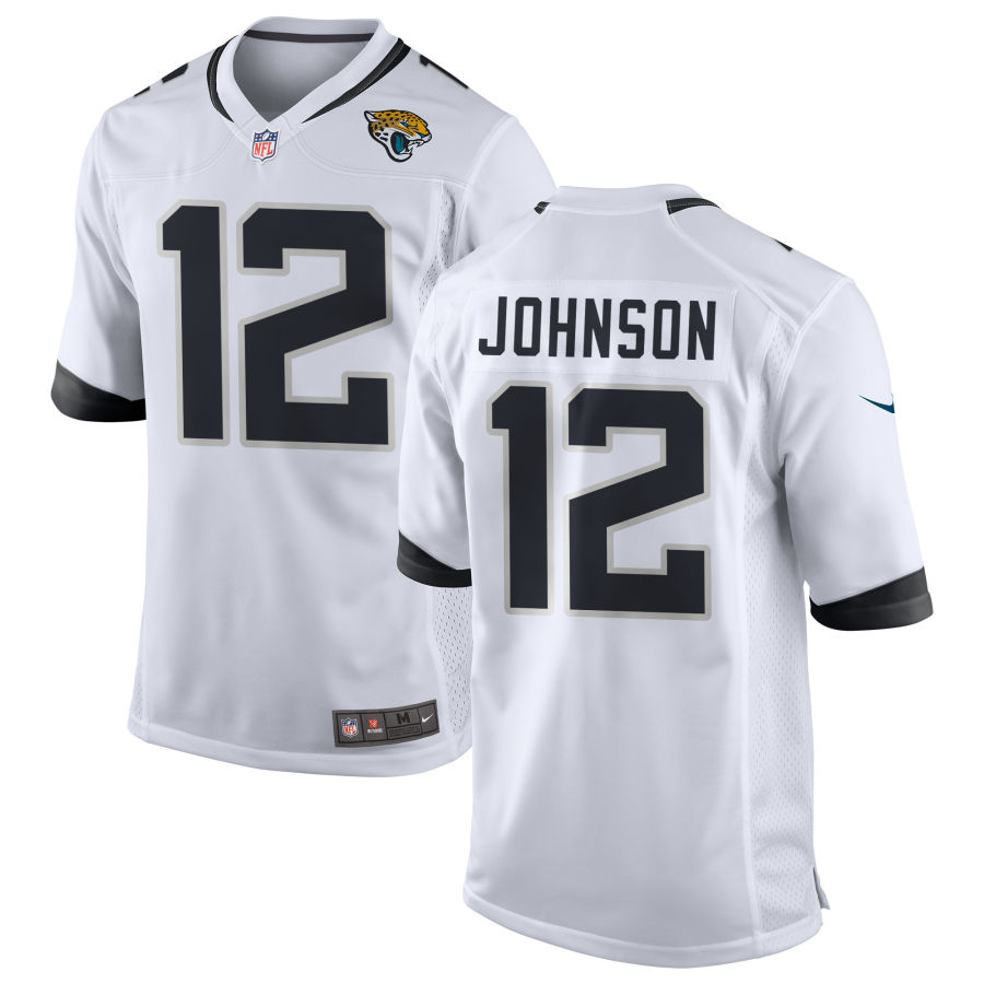 Mens Jacksonville Jaguars #12 Tyron Johnson Nike White Vapor Untouchable Limited Jersey