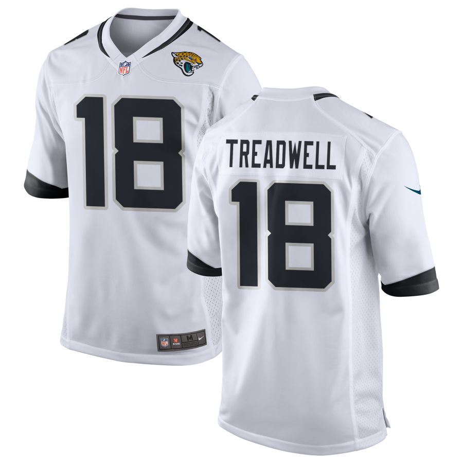Mens Jacksonville Jaguars #18 Laquon Treadwell Nike White Vapor Untouchable Limited Jersey