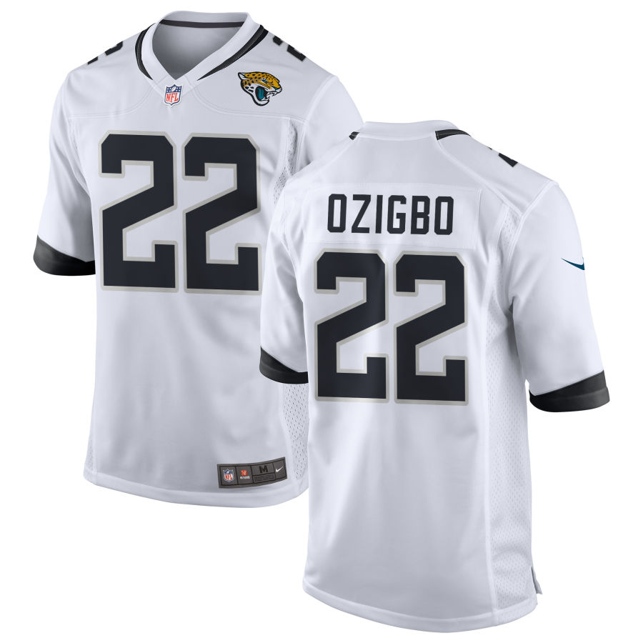 Mens Jacksonville Jaguars #22 Devine Ozigbo Nike White Vapor Untouchable Limited Jersey