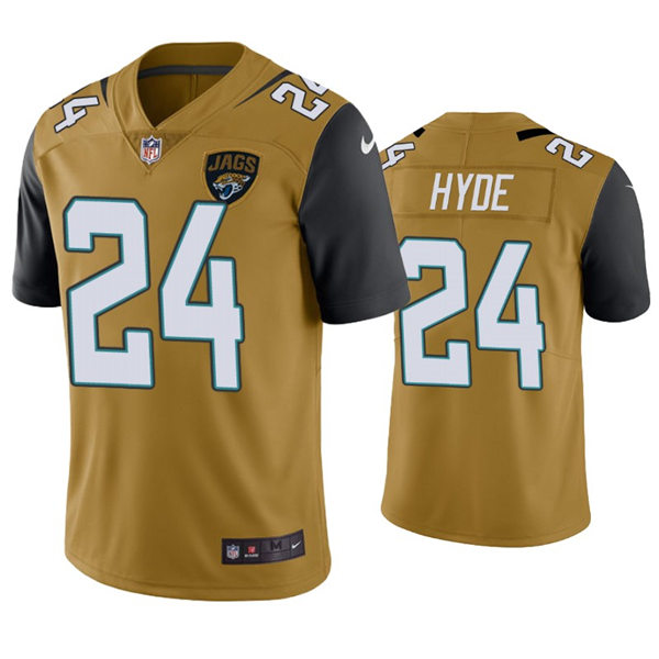 Mens Jacksonville Jaguars #24 Andre Cisco Nike Bold Gold Color Rush Limited Jersey