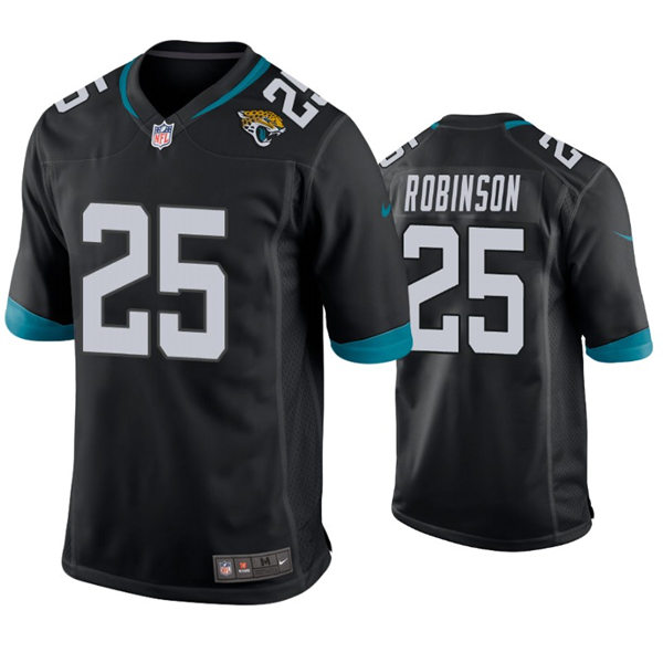 Mens Jacksonville Jaguars #25 James Robinson Nike Black Vapor Untouchable Limited Jersey