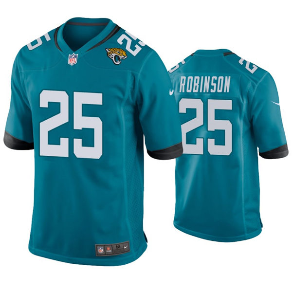 Mens Jacksonville Jaguars #25 James Robinson Nike Teal Alternate Vapor Untouchable Limited Jersey