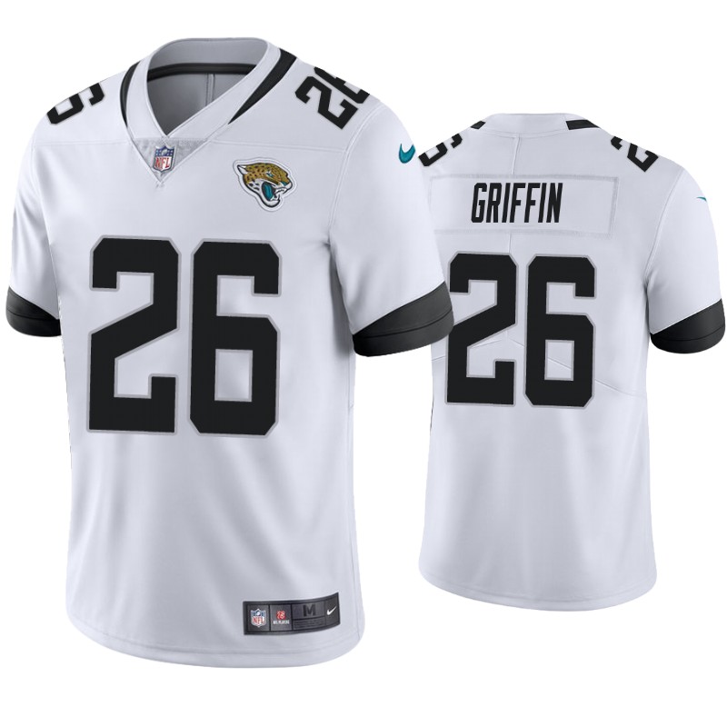 Mens Jacksonville Jaguars #26 Shaquill Griffin Nike White Vapor Untouchable Limited Jersey