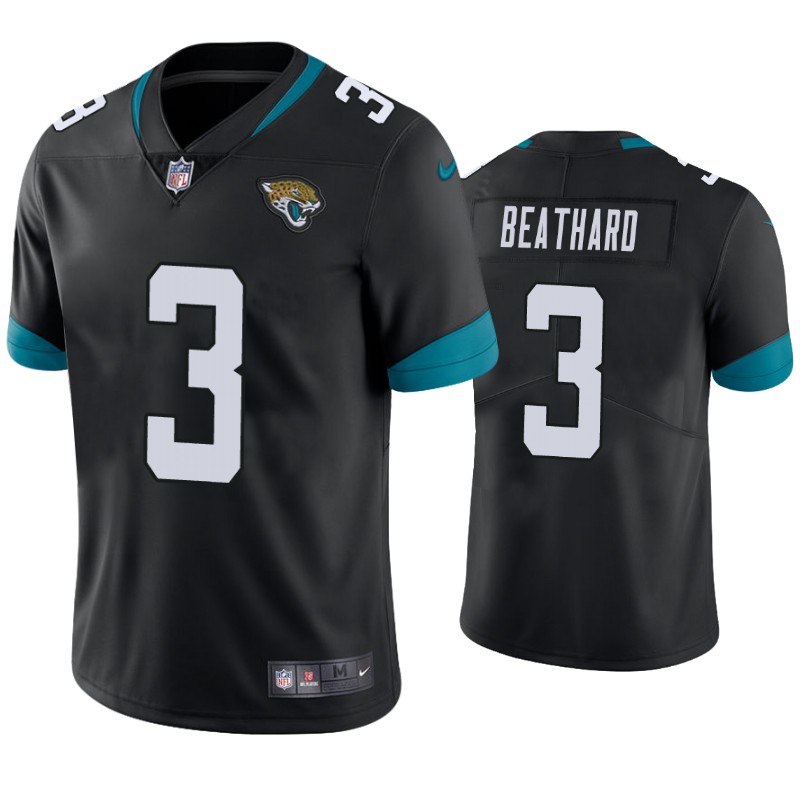 Mens Jacksonville Jaguars #3 C. J. Beathard Nike Black Vapor Untouchable Limited Jersey