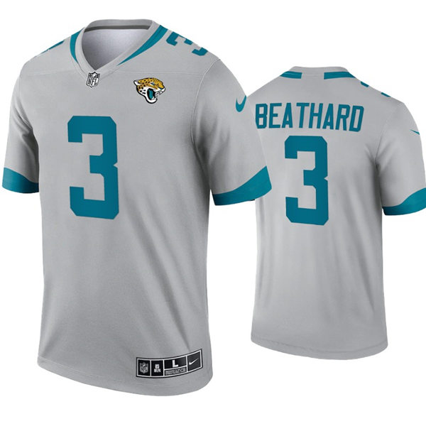 Mens Jacksonville Jaguars #3 C. J. Beathard Nike Grey Inverted Legend Jersey