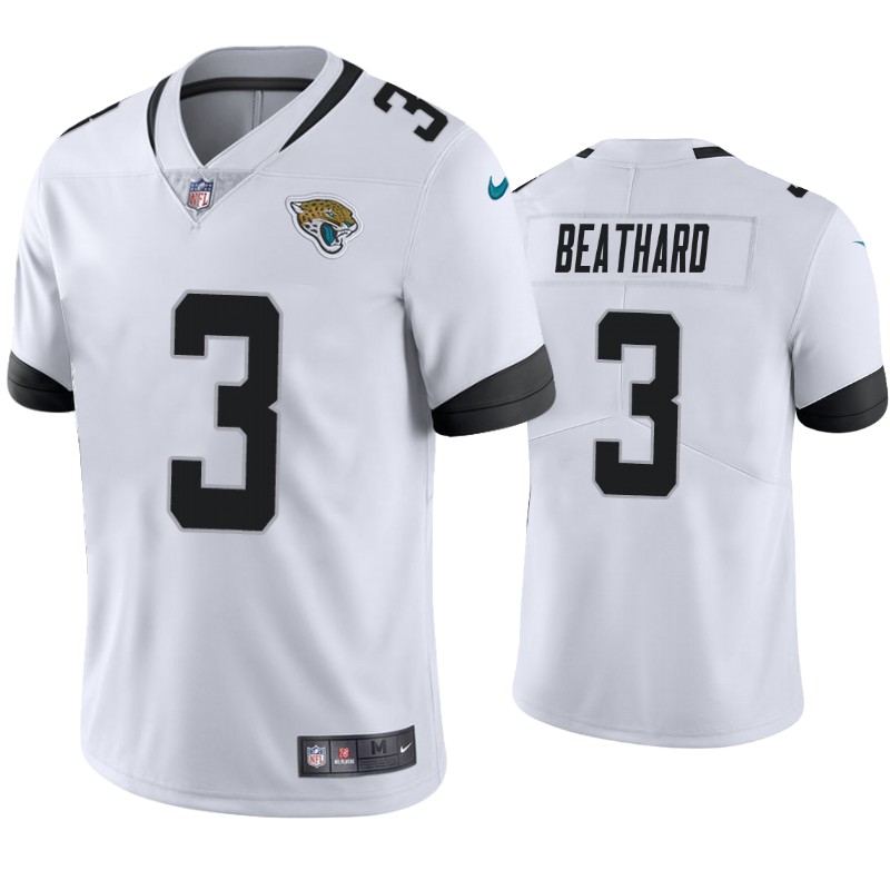 Mens Jacksonville Jaguars #3 C. J. Beathard Nike White Vapor Untouchable Limited Jersey
