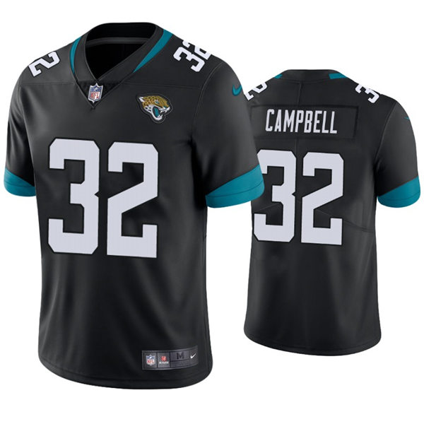 Mens Jacksonville Jaguars #32 Tyson Campbell Nike Black Vapor Untouchable Limited Jersey