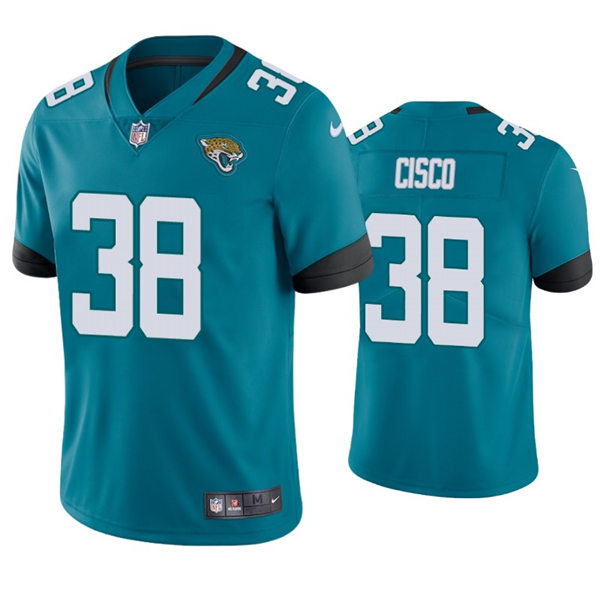 Mens Jacksonville Jaguars #38 Andre Cisco Nike Teal Alternate Vapor Untouchable Limited Jersey