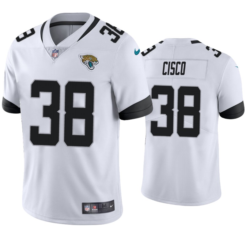 Mens Jacksonville Jaguars #38 Andre Cisco Nike White Vapor Untouchable Limited Jersey