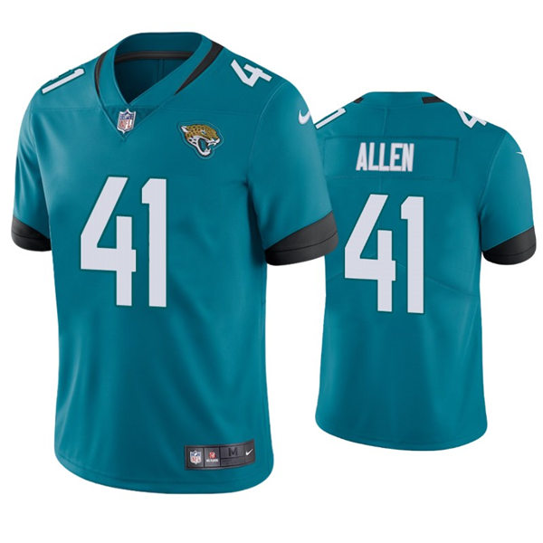 Mens Jacksonville Jaguars #41 Josh Allen Nike Teal Alternate Vapor Untouchable Limited Jersey