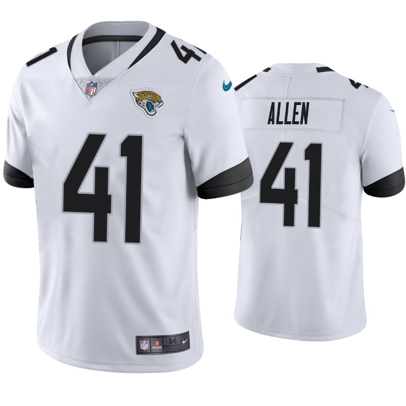 Mens Jacksonville Jaguars #41 Josh Allen Nike White Vapor Untouchable Limited Jersey