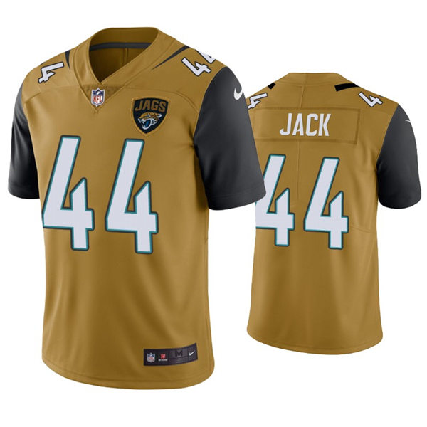 Mens Jacksonville Jaguars #44 Myles Jack Nike Bold Gold Color Rush Limited Jersey